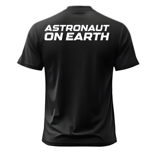 Astronaut on Earth Logo Tee - White/Black